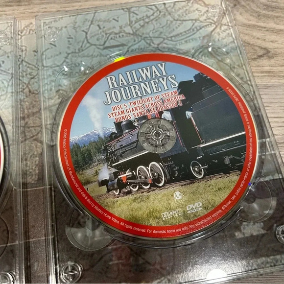 Railway Journeys: The Vanishing Age of Steam DVD 5-Disc Set 2005 Train History - Picture 7 of 11